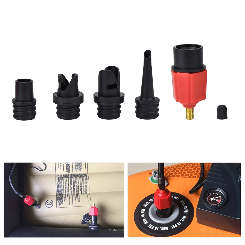 Wide Alloy Valve Adapter Set Use for Canoe, Kayak, Paddle Board, Air Mattress, Swimming , Inflated Toys