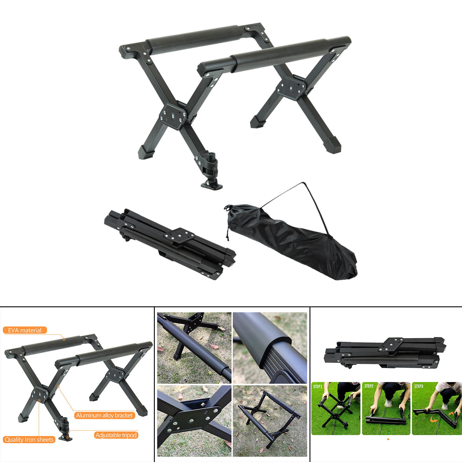 Folding Ice Bucket Rack Outdoor Cooler Stand Camping Hiking BBQ Picnic Foldable Rack Outoor Accessories