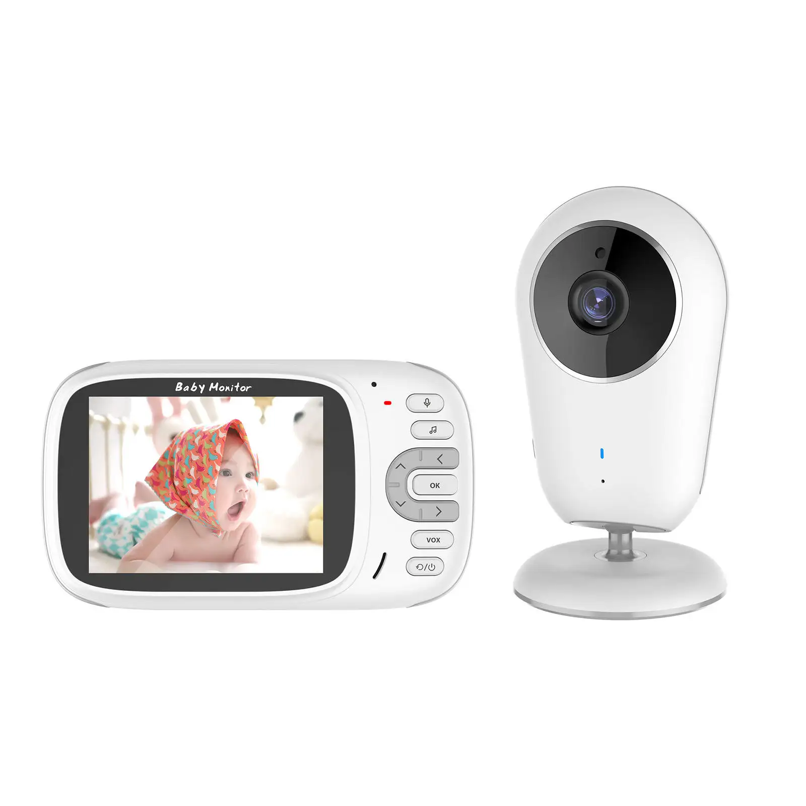 Wireless Baby Monitor Two Way Talkback with Camera Home Security Camera 3.2inch Portable