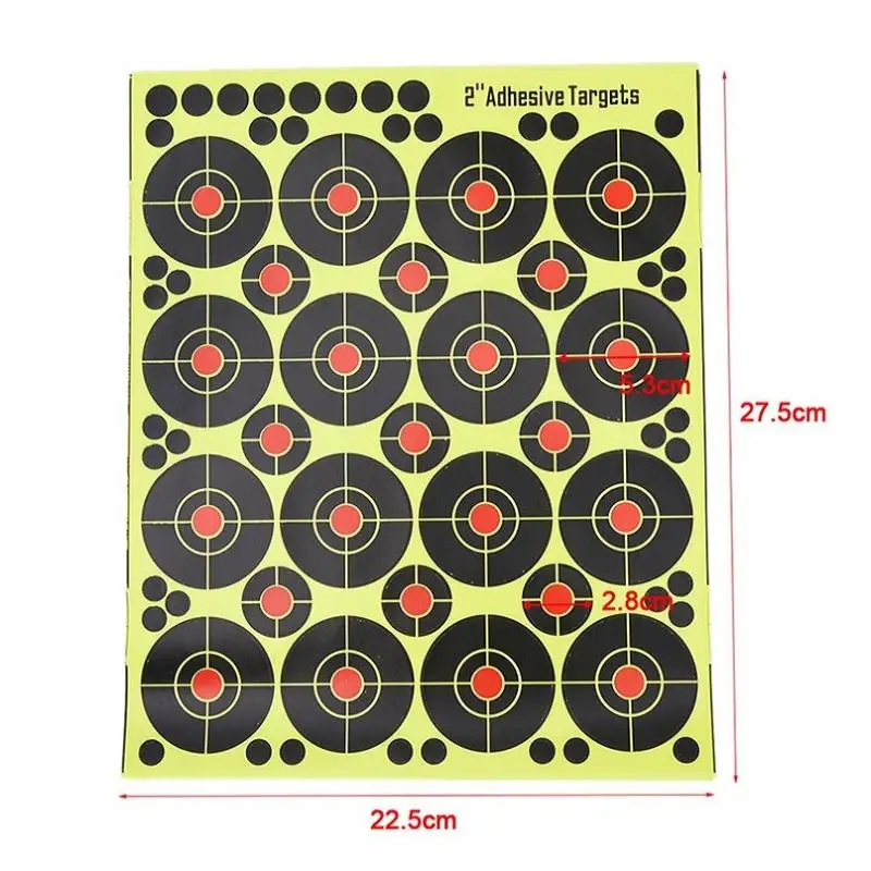 160pcs Shooting Adhesive Targets  Sticker 5cm for Archery Bow Hunting Shooting Training