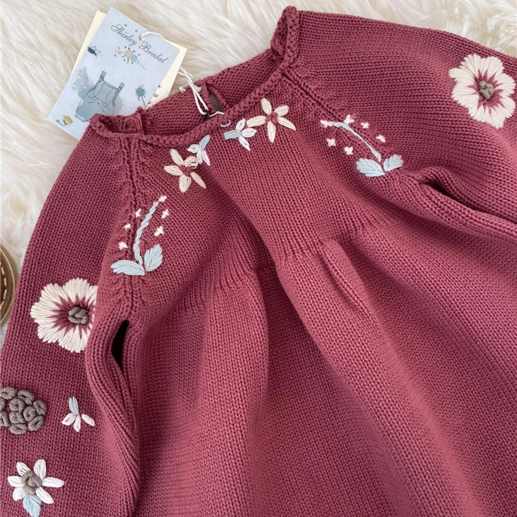 Baby Bodysuits cheap Baby Clothes Girl Romper Shirley Bredal Brand New Autumn Cardigan Embroidery Cotton Soft Sweater Newborn One Piece Jumpsuit Warm Baby Bodysuits 