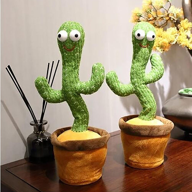 LIBRA Electric Singing Talking Cactus, Dancing Cactus with Lighting for  Home Decoration and Baby Interaction, Repeats What You say Rechargeable  Cactus Plush Toy - Electric Singing Talking Cactus, Dancing Cactus with  Lighting