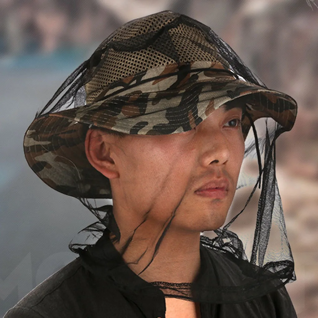 Fishing Head Face Net Mesh Face Protection Camping Insect-resistant 