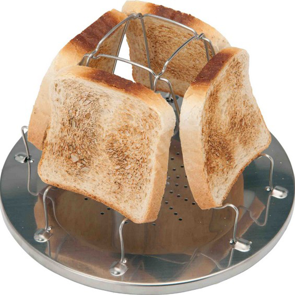 Camping Rack 4 Slice Toast Tray For Camp Gas Stoves Cooker Fishing Party Outdoor Hiking Backpacking Stove Accessories