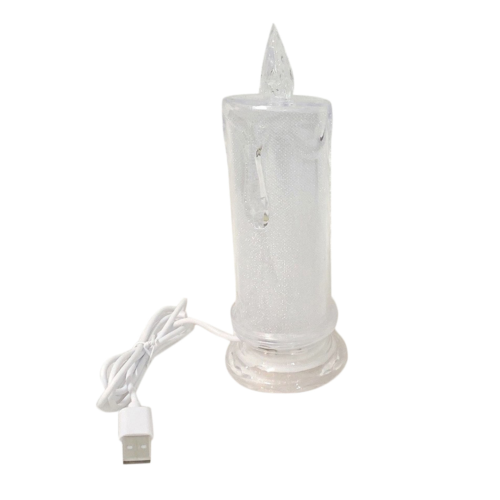 Decorative Electronic Candle Beautiful USB Charging Simulation Candle Candle Light Holidays Ornaments for Christmas Wedding Home