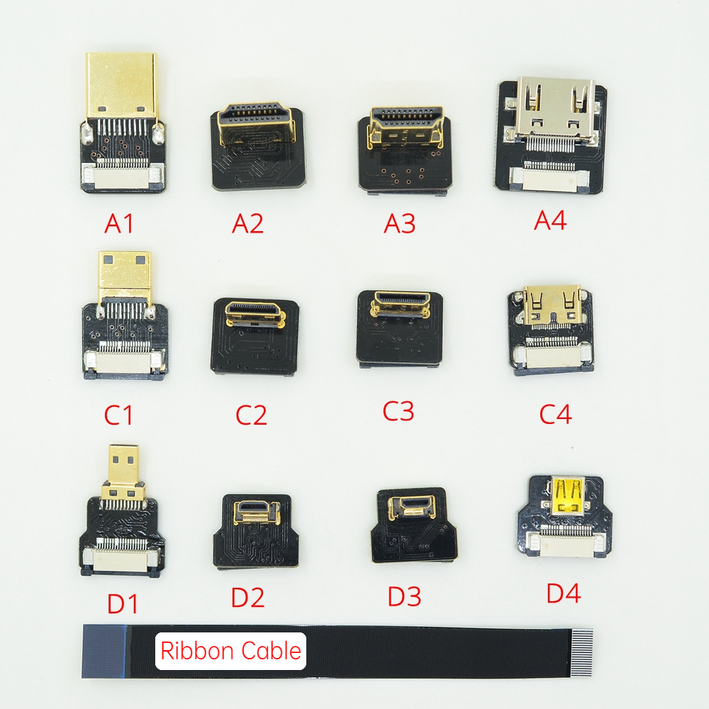 com luz ultra fina hdmi flat ribbon curto flexível flexível mini hdmi do cabo compatível ultra fino ao micro fio da fita de hdmi series fpc ffc hdcord curto fpv liso ultra fino