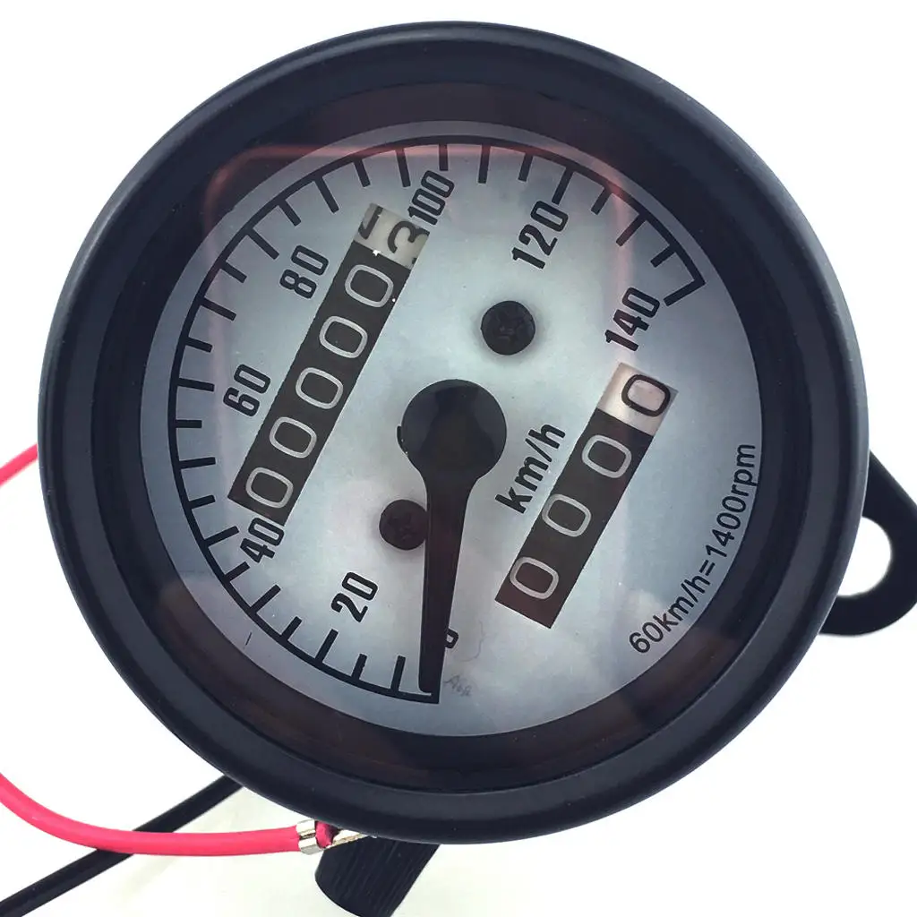 Universal Odometer Speedometer Meter for Motorcycle Motorbike 140km/h