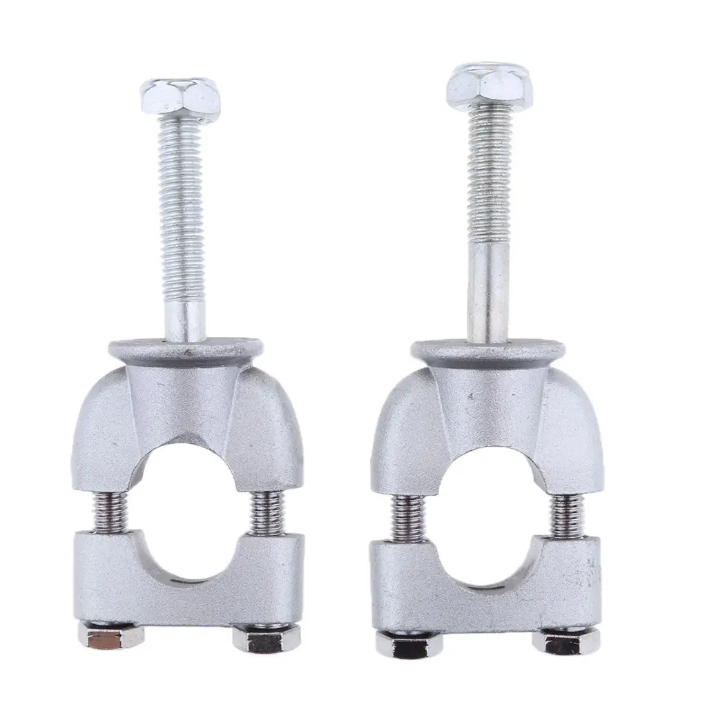 Pair 7/8` Handlebar Riser Mount Clamp Adapters For Motorcycle Dirt Bike ATV Universal