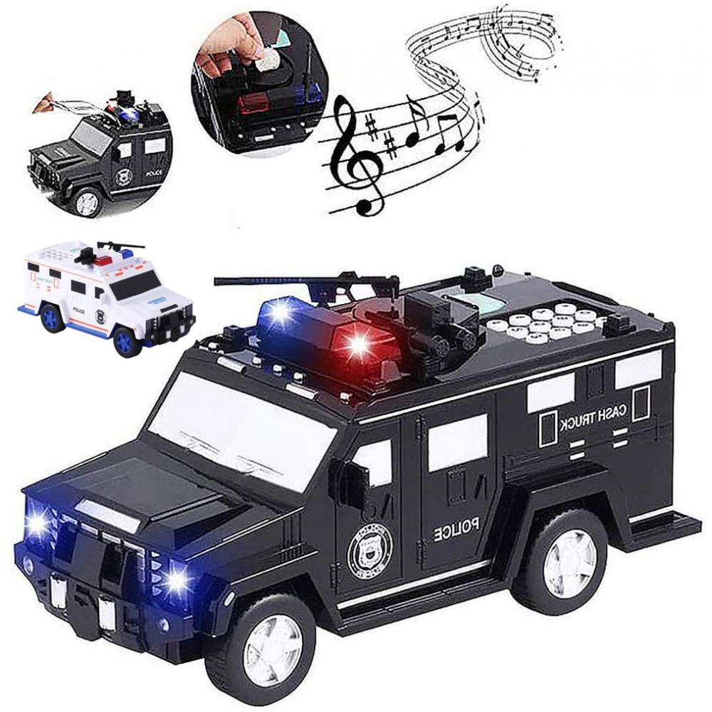 Kids Cash Truck Car Toy Fingerprint Password Piggy Bank Child Money Coin Box