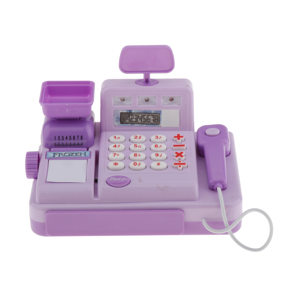 Funny Kids Cash Register with Lights and Sounds Pretend Play Game Toys