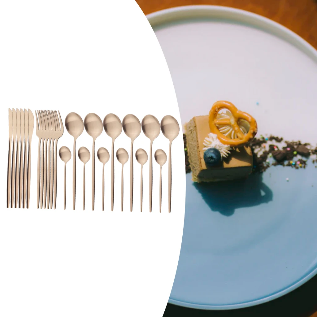 Kitchen Cutlery Set Flatware Eating Tableware Backpacking Dinnerware for Home Restaurant