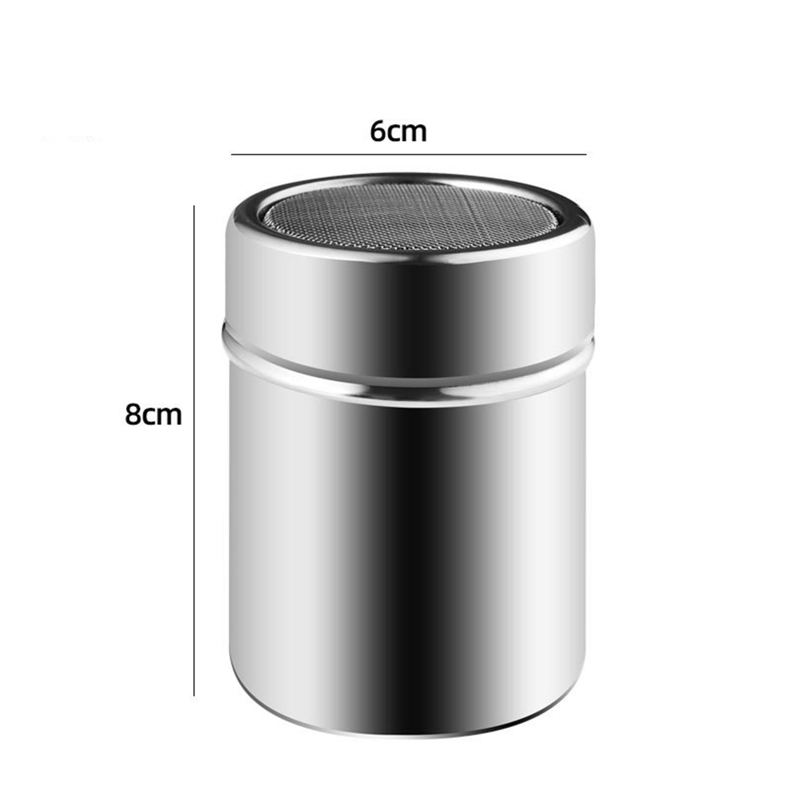 Chocolate Shaker Dusters Fine Mesh Flour Sprinkler Salt Shaker Powder for Restaurant Cake Cappuccino Baking Flour Birthday Cake