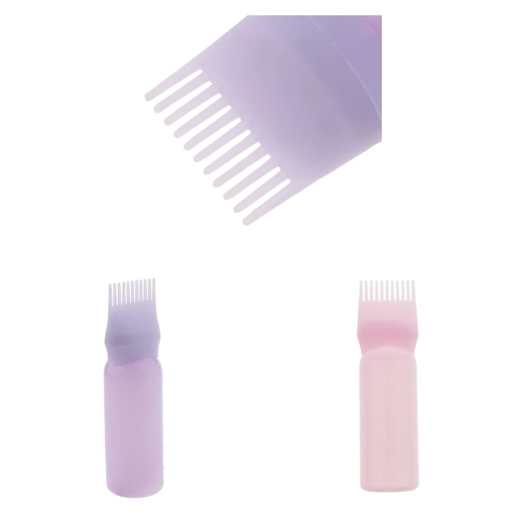  Comb Hair Dye Bottle Applicator Salon Hair Color Dispenser Brush 120ml