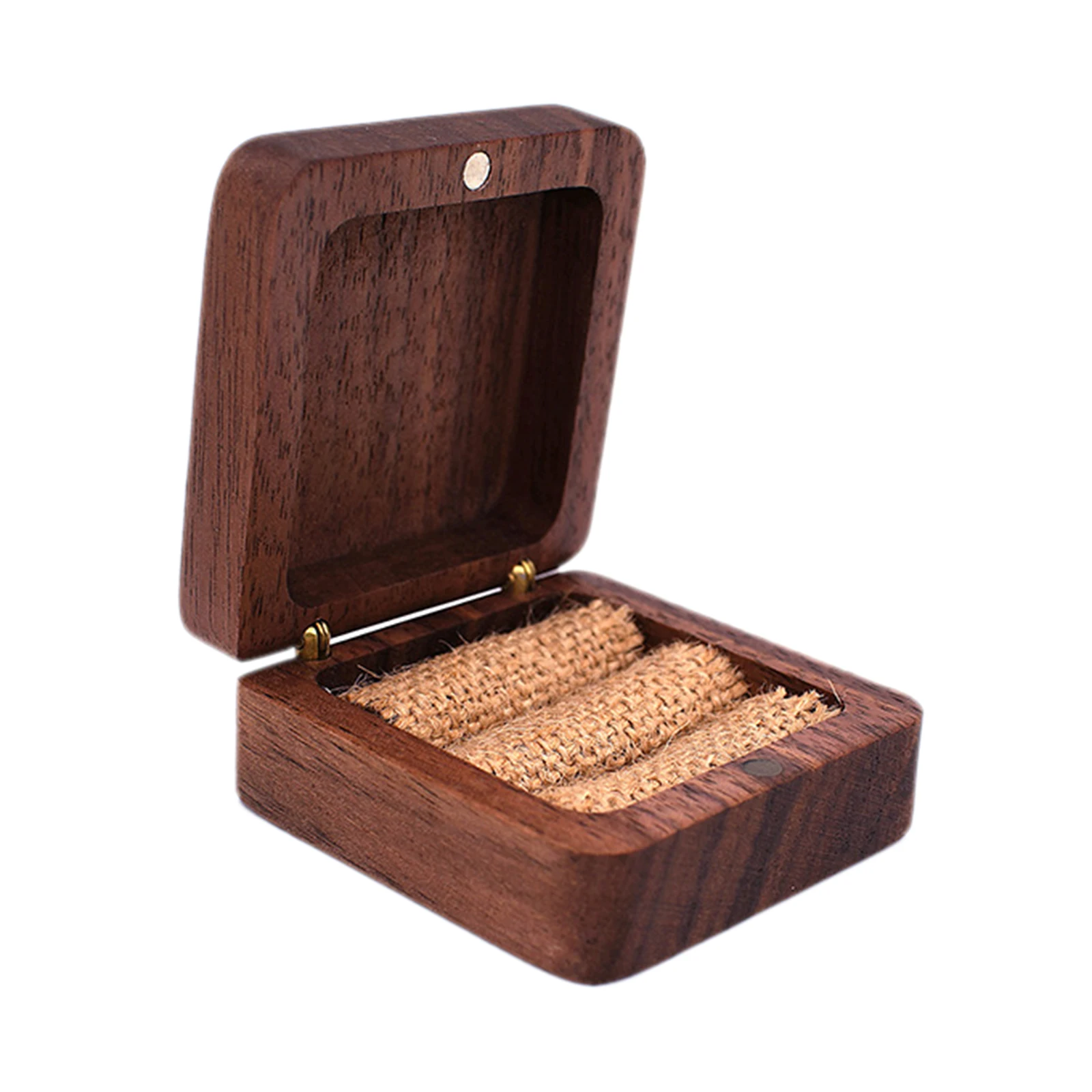 Personalized Rustic Wedding Wood Rings Box Holder Wedding Rings Bearer Box