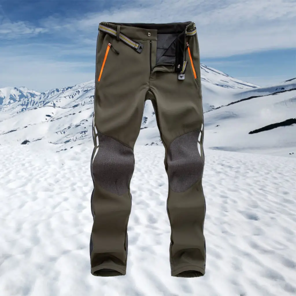 Cycling Pants Water Resistant Tights Lined Cargo Wear Trousers for Work Hiking Ski Sports Gym Outdoor Mens