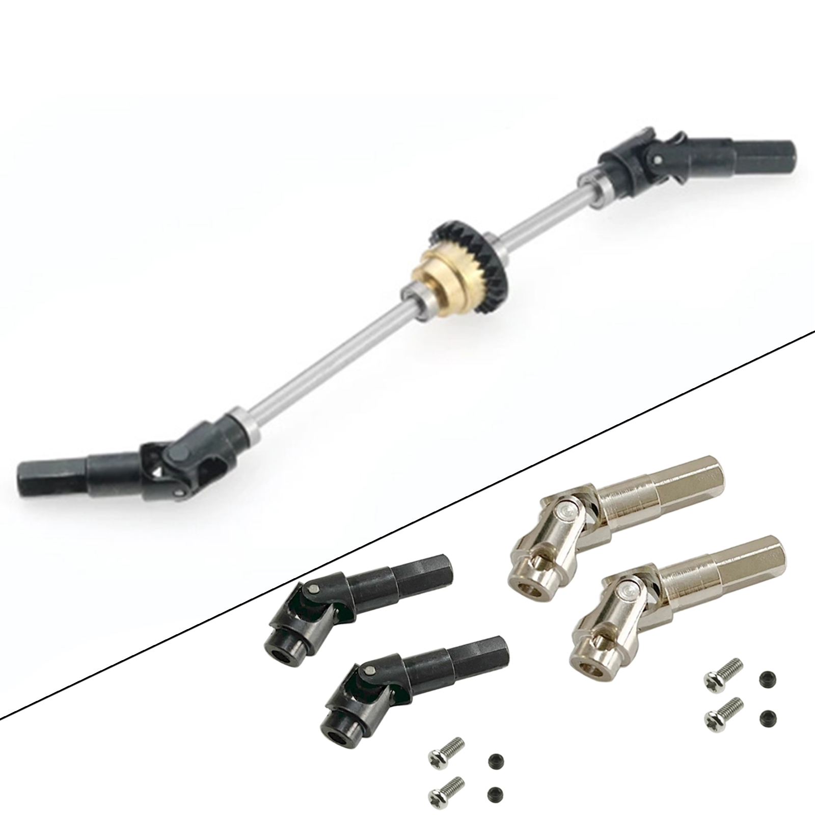 2pcs RC Car Front Drive Shaft RC Car Replaces Parts for JJRC Q64 Q65 RC Car