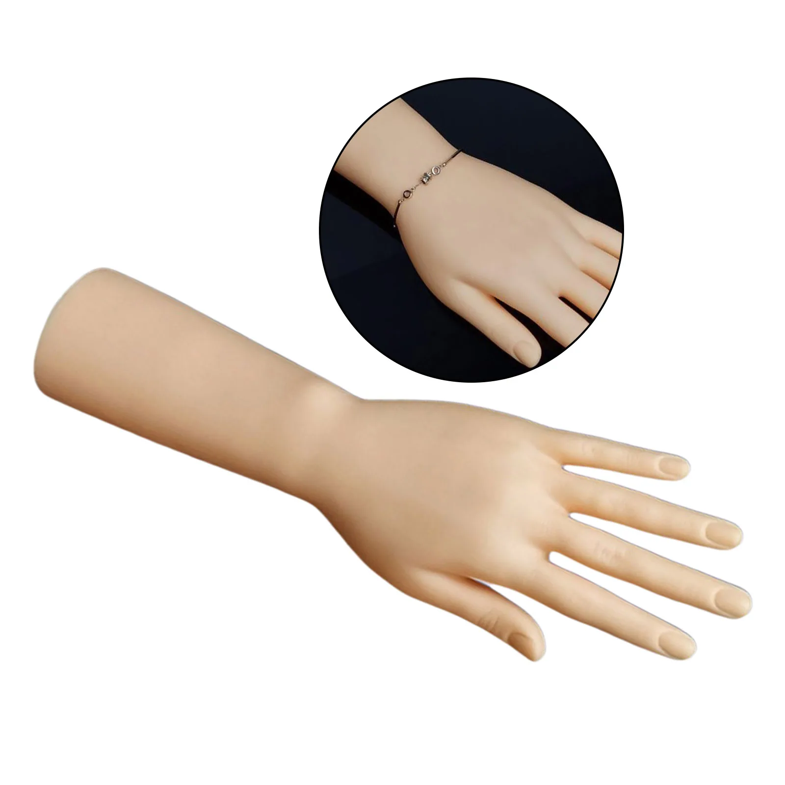 Durable Plastic Mannequin Hands Model for Jewelry Rings Watch Display Nail Display Manicure Tools Nail Practice Hand