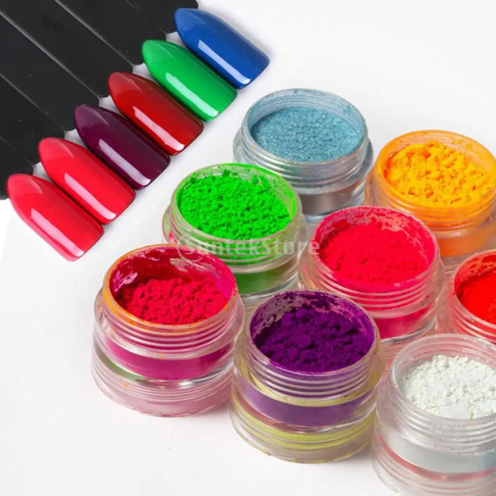 Nail Powder Fine Rainbow Holo Mirror Effect Manicure Pigment Glitter Dust For