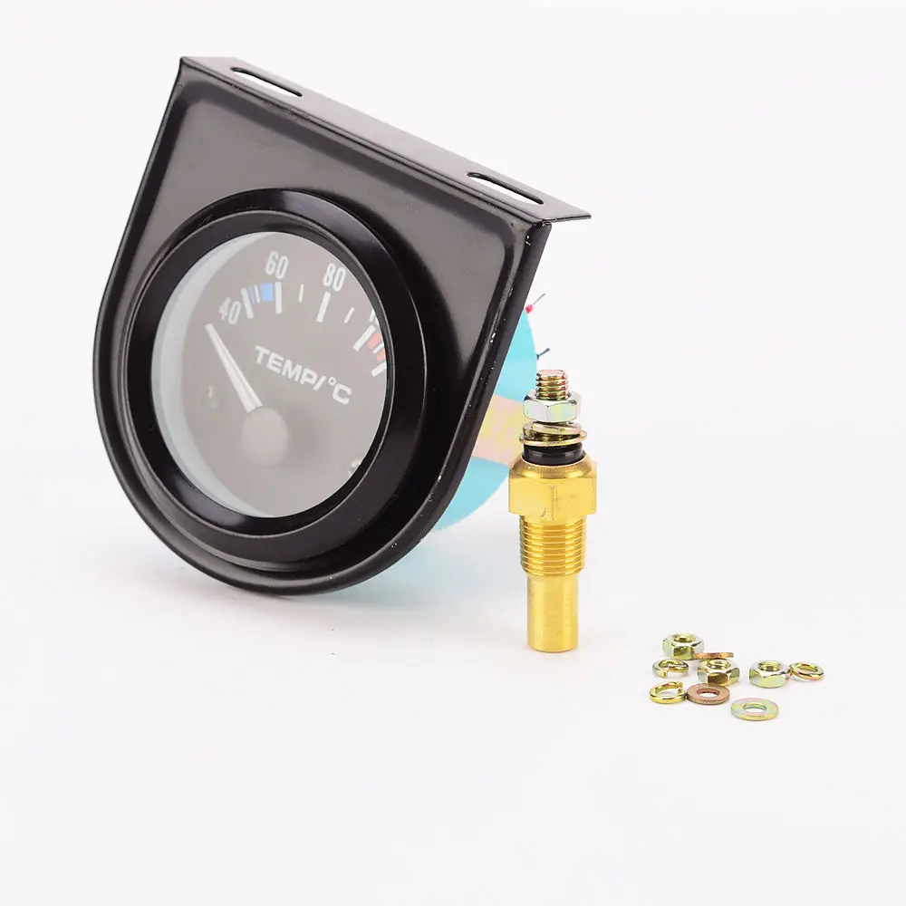 52mm Electric Digital Water Temperature Gauge Sensor Motor Car Thermometer Motorcycle Numbers and Pointer 