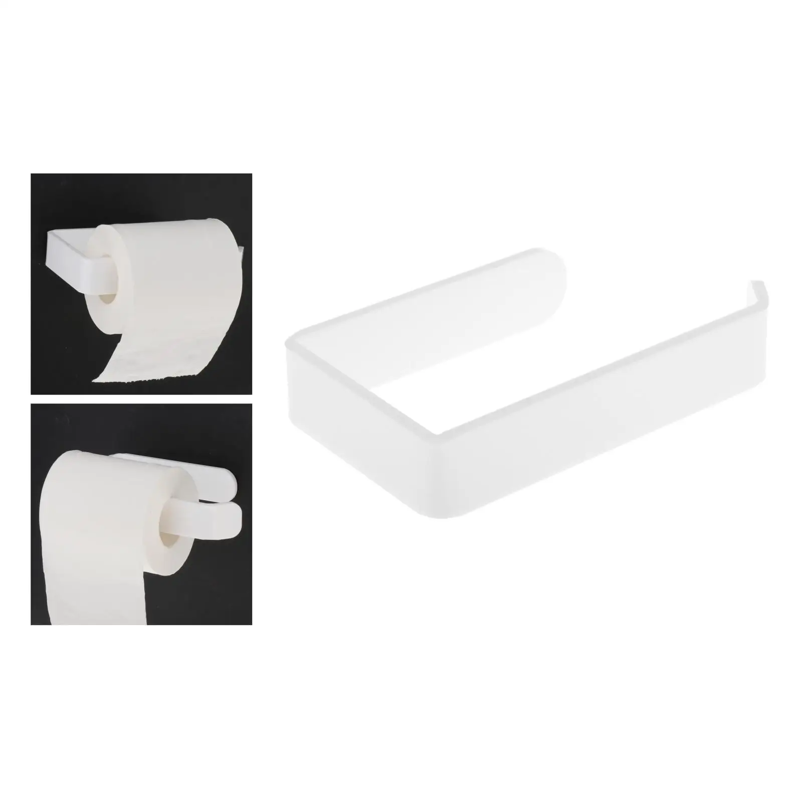Wall Mount Toilet Paper Holder Paper Hanger Holder for Lavatory Bathroom