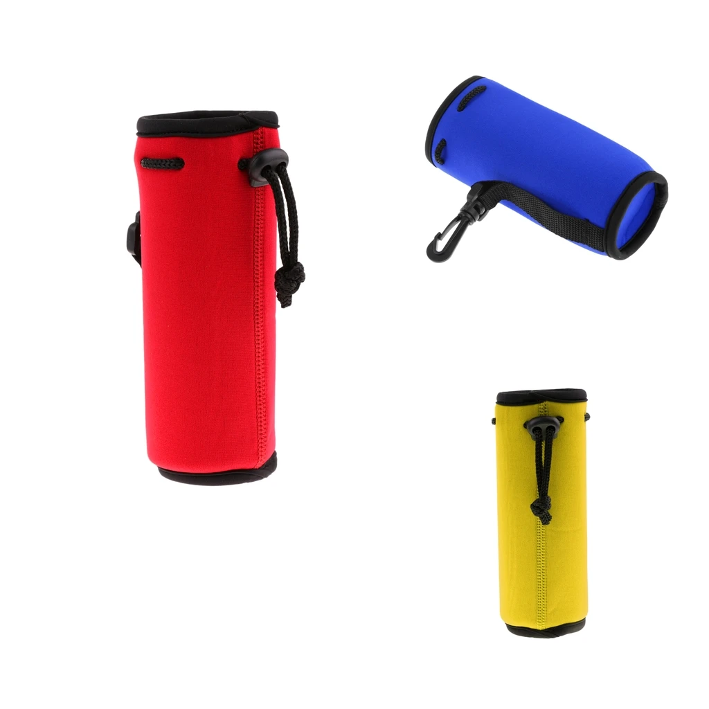 3pcs Sport Insulator Bag Neoprene Pouch Holder Carrier Water Bottle Cover Blue Yellow Red