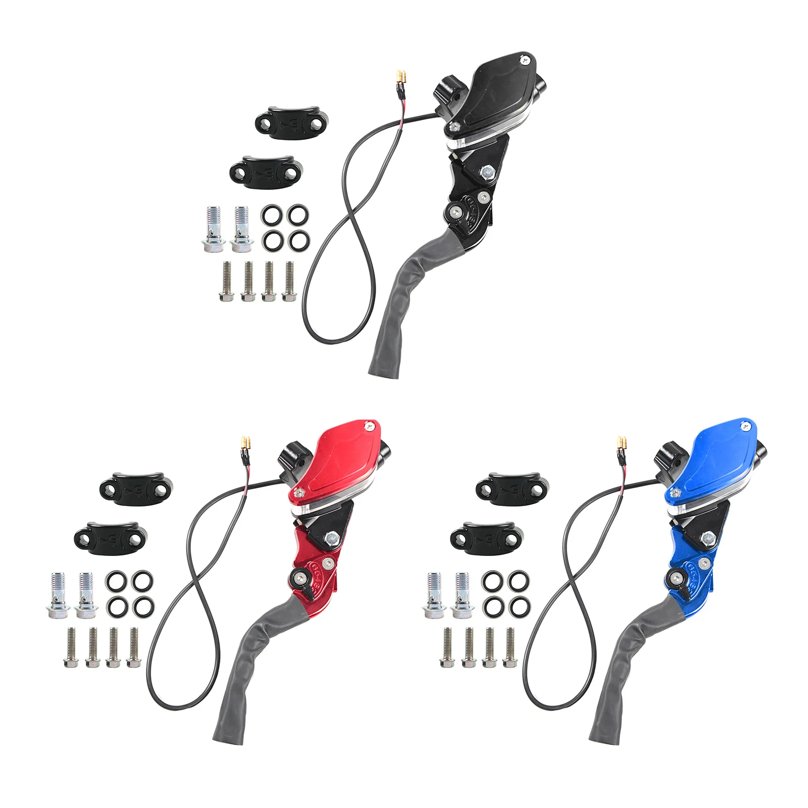 22mm Motorcycle Universal Hydraulic Brake and Clutch Lever Set Fit for 50cc-300cc Sport Bike Street Bike Scooter