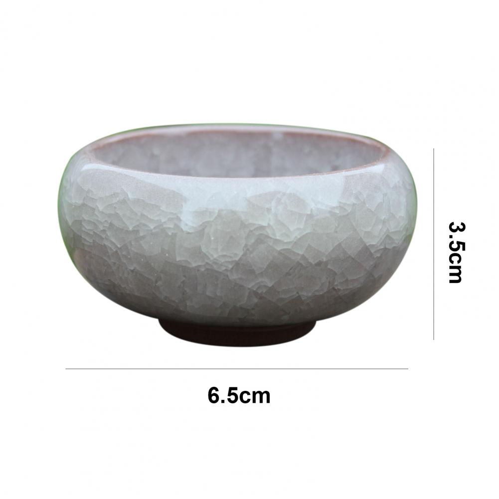 Cute Ice-Crack Glaze Flower Ceramic Succulent Flower Plant Mini Pot Succulent Planter Flowerpot Home Office Desktop Decoration