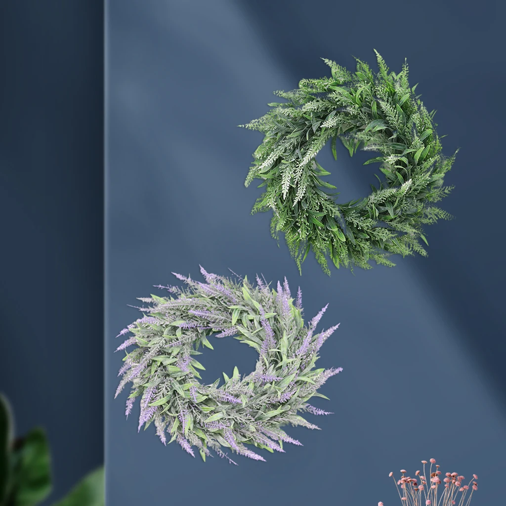 Artificial Front Door ing Simulation Lavender Flower Wreath Garland