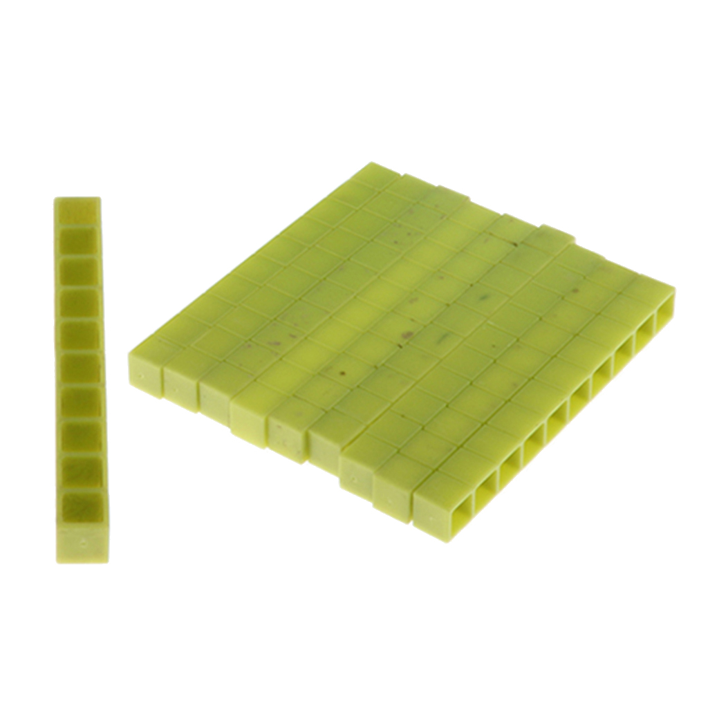 10pcs   Maths Material 1-10cm Counting Blocks Children Toy Green