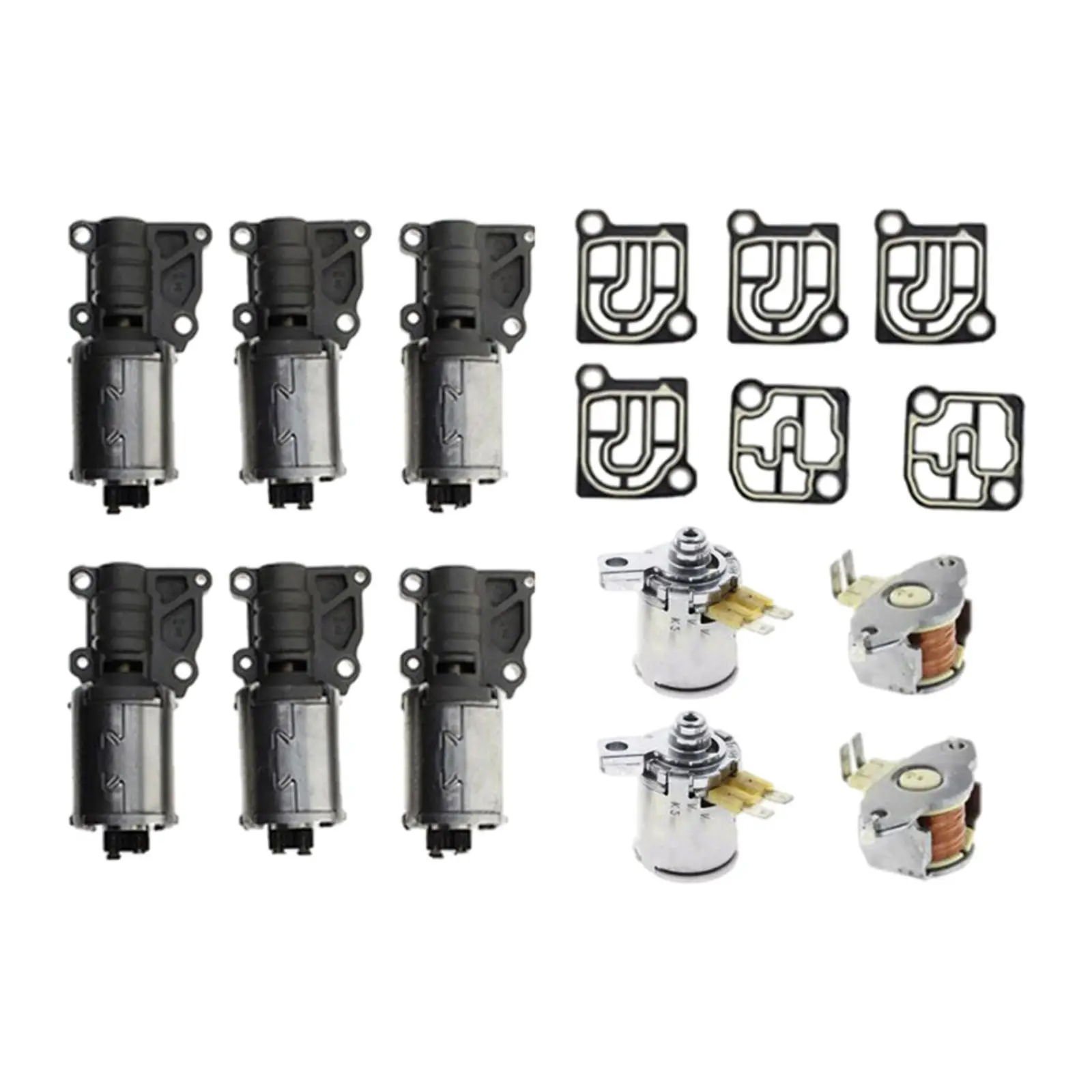 0B5 DL501 Transmission Solenoids Valve Set Compatible for Audi A4 S4 A5 S5 A6 A7 Q5 DQ500 with Circed Boards