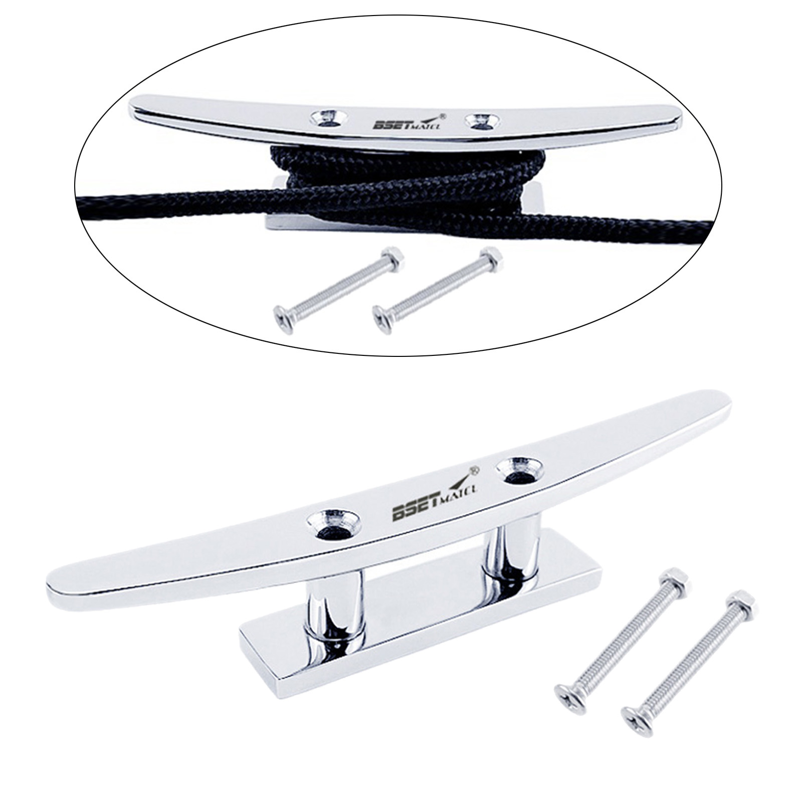 Marine Stainless Steel Kayak Boat Cleat Dock Cleat High Performance Flat Top