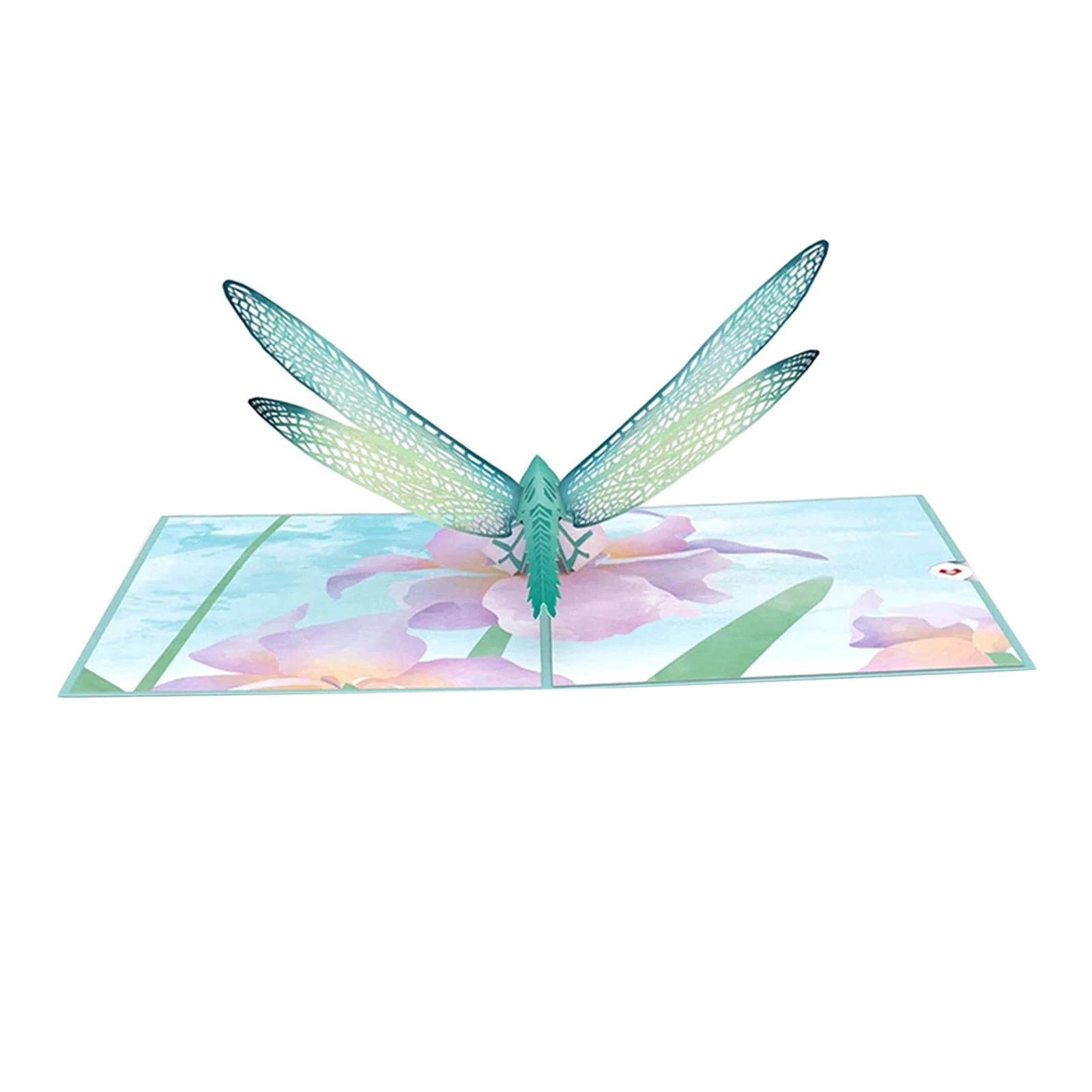 3D Dragonfly Pop Up Greeting Card Valentine`s Day Gifts for Girlfriend Christmas Wedding Postcard