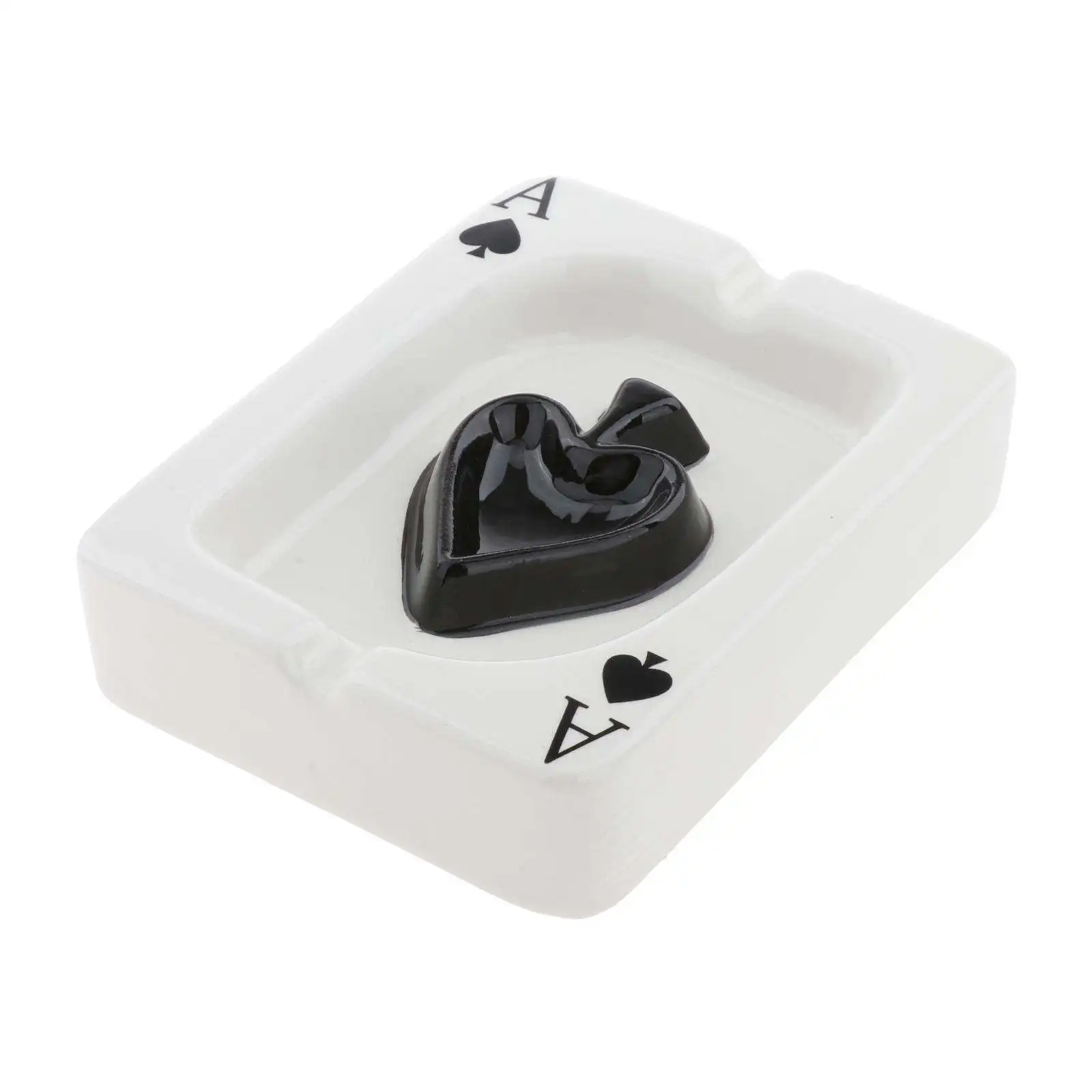 Ceramic Cigarette Ashtray Poker Desktop Modern Craft Ornament Ash Tray