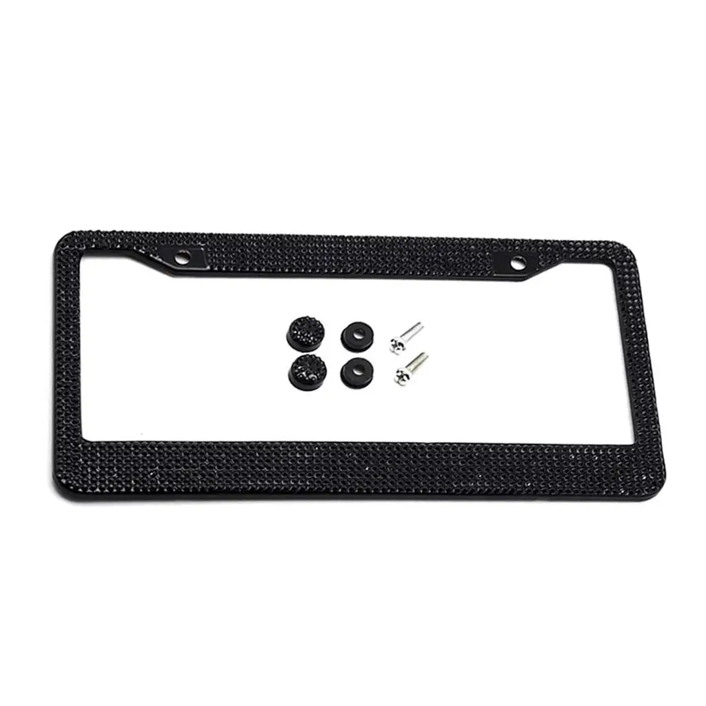 Metal License Plate Frame for Women Tag Holder Stainless Steel Car Tag Frame Funny