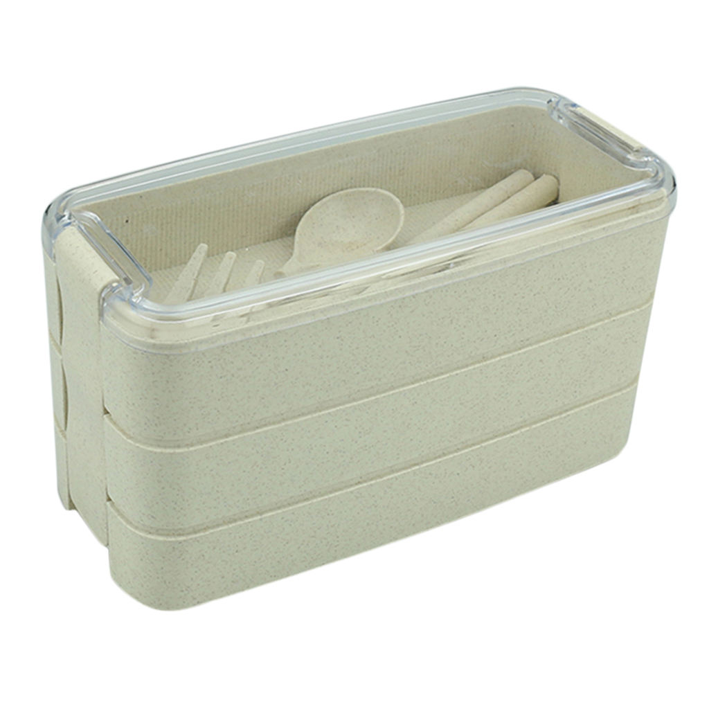 Three Layers Lunch Storage Box Rice Sushi Catering Bento Box Container