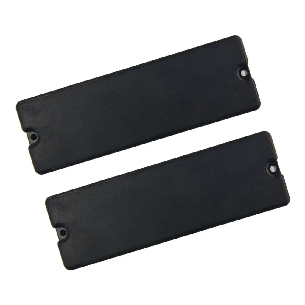 2pcs 6-String Black Soapbar Pickups Bright Tone 11k for Electric Bass Guitar