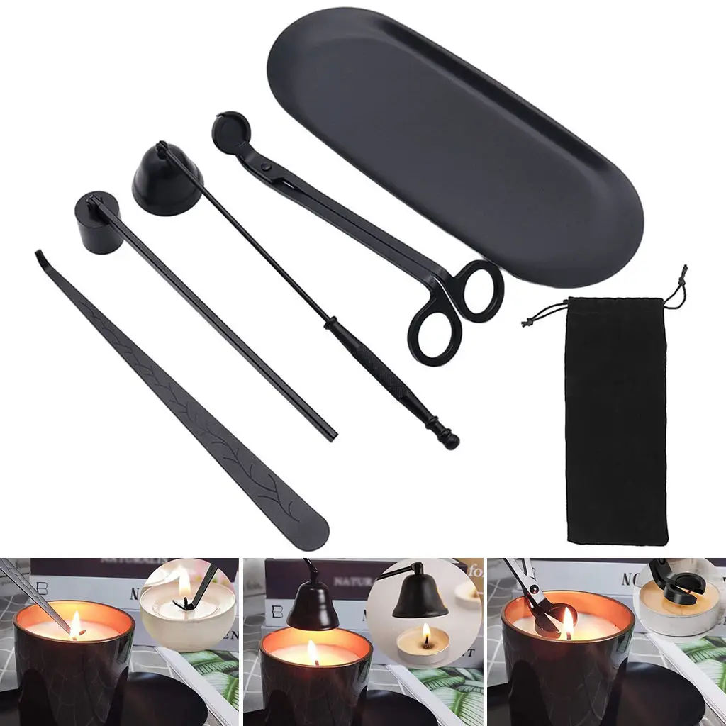 5pcs/set Candle Snuffer Candle  Trimmer  Dipper Candle Accessory Kit Set Home Decor For Party Wedding