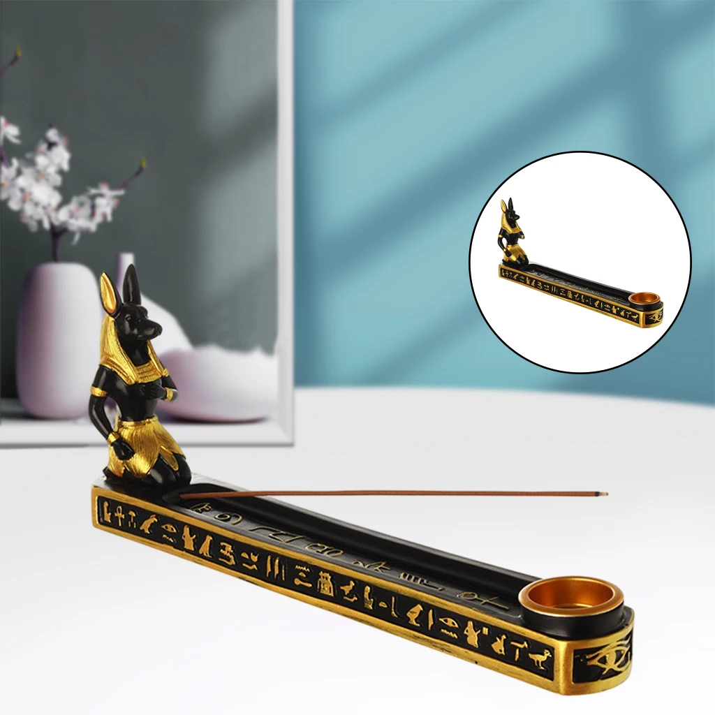 Egypt Resin Incense Burner Base Holder Cone Stick Censer Teahouse Yoga Room