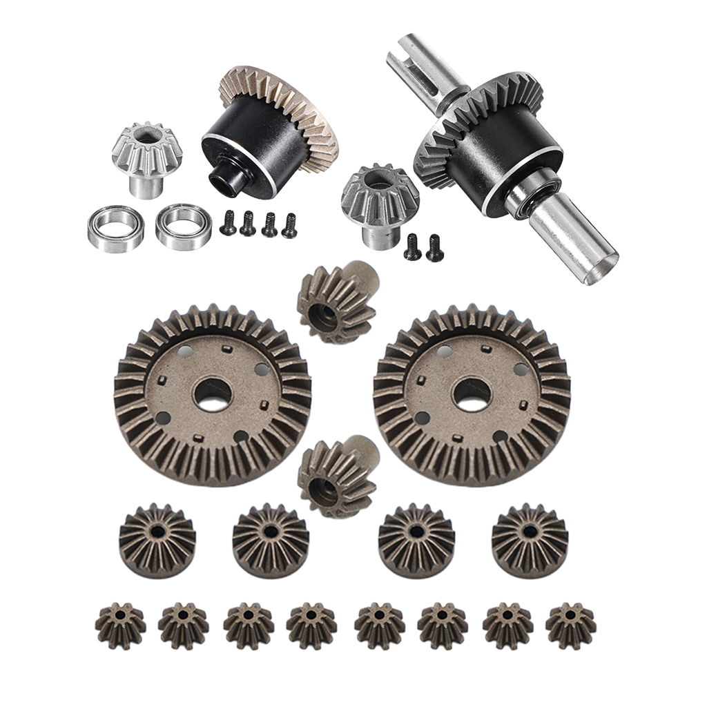 Durable Use for WLtoys 12428 1/12 Front Differential Gears Set Front/Rear Differential Upgrades Car RC Toys Model Spare Parts