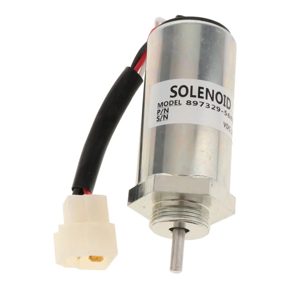 12Volt Fuel Shutdown Solenoid Cut Off Solenoid for  EX55 And for Kobelco