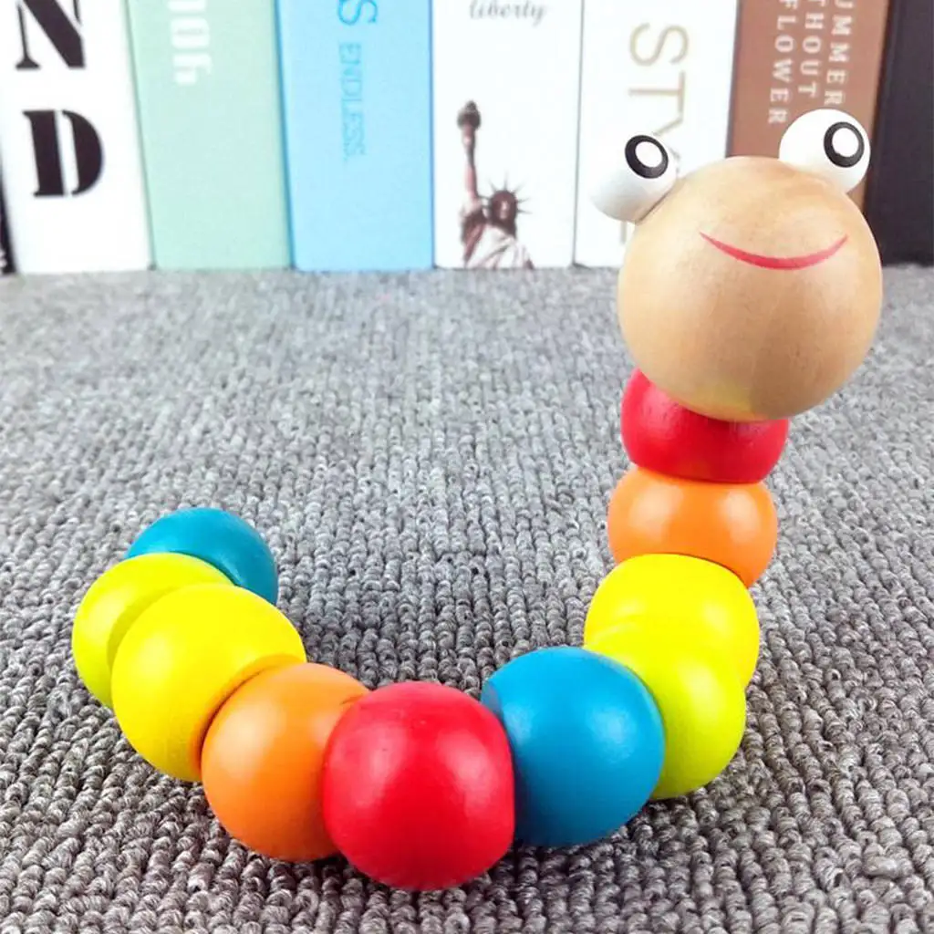 Colorful Magic Worm Baby Children  Gifts Favor Magician Prop 19cm