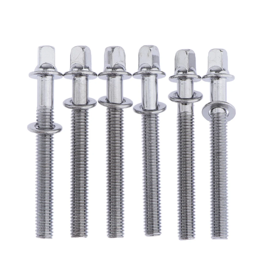 6 Pieces Drum Bolts, Clamping Bolts, Braces, Drum Spare Parts for Drum Repair
