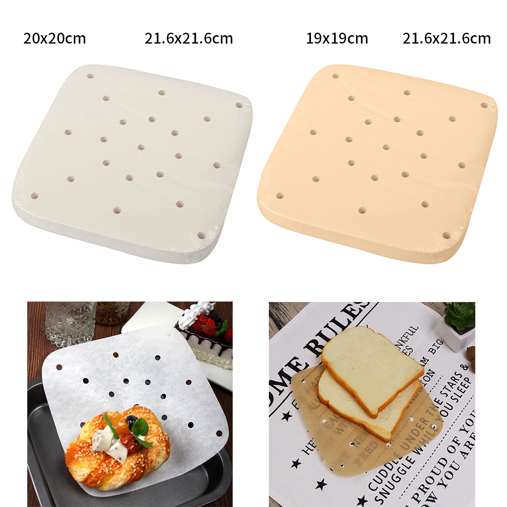 100pcs Baking Round Parchment Paper Liners Safe for Oven and Electronic BBQ Grill Greaseproof Paper Hamburger