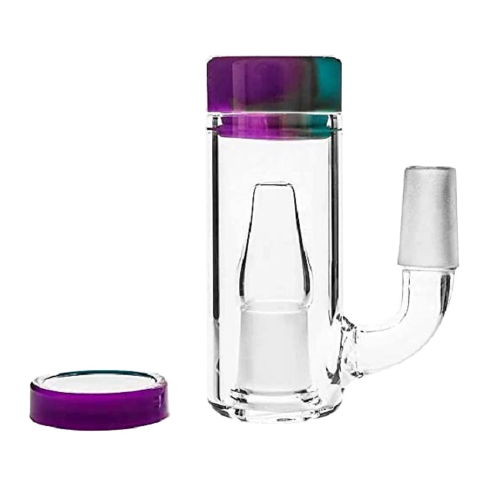 Glass Collector Silicone Container Kit with 14mm Male Connector, Reusable and Convenient