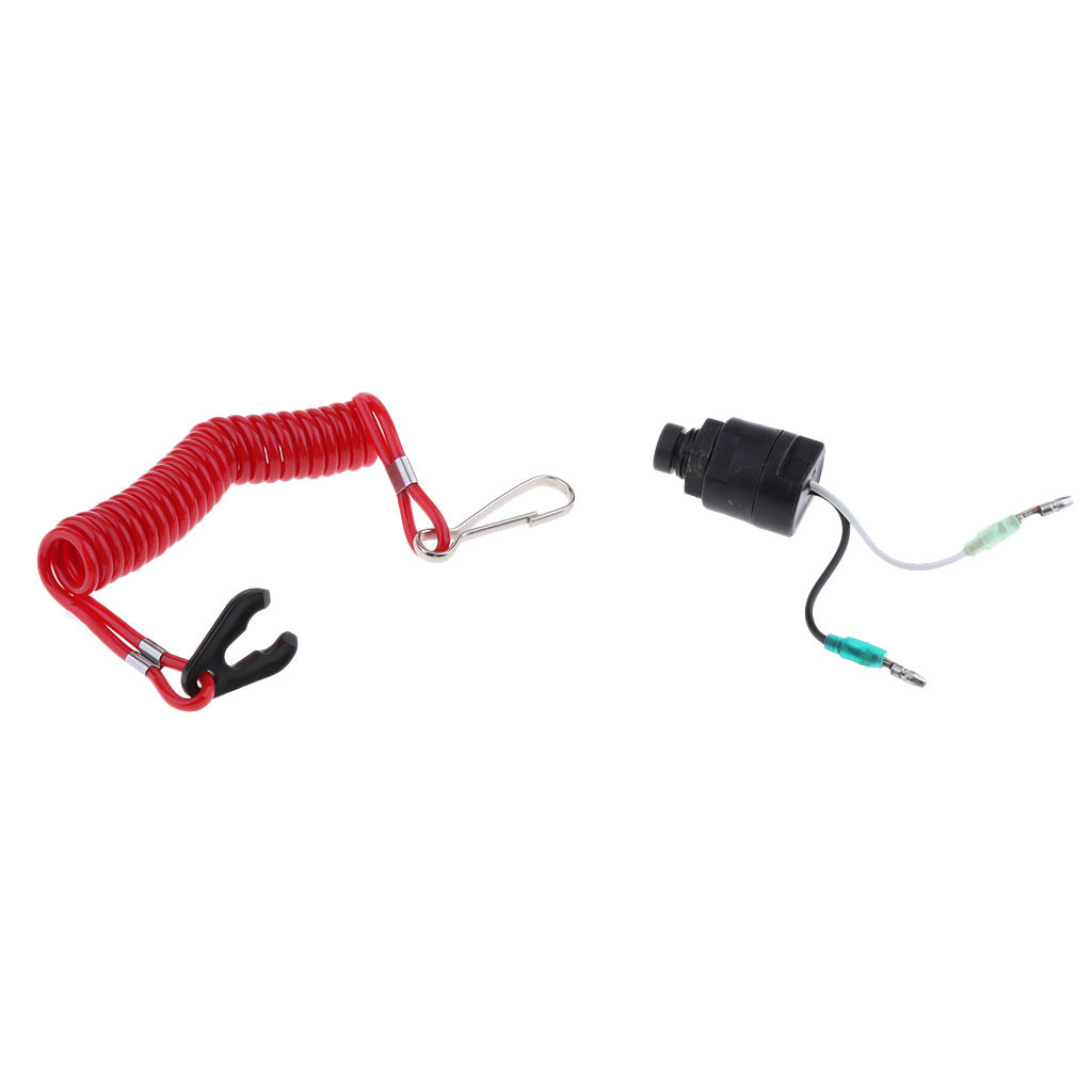 MagiDeal Universal Plastic Marine Boat Engine Stop Tether Switch Lanyard Kit for Kayak Canoe Boat Dinghy Yachts Accessories