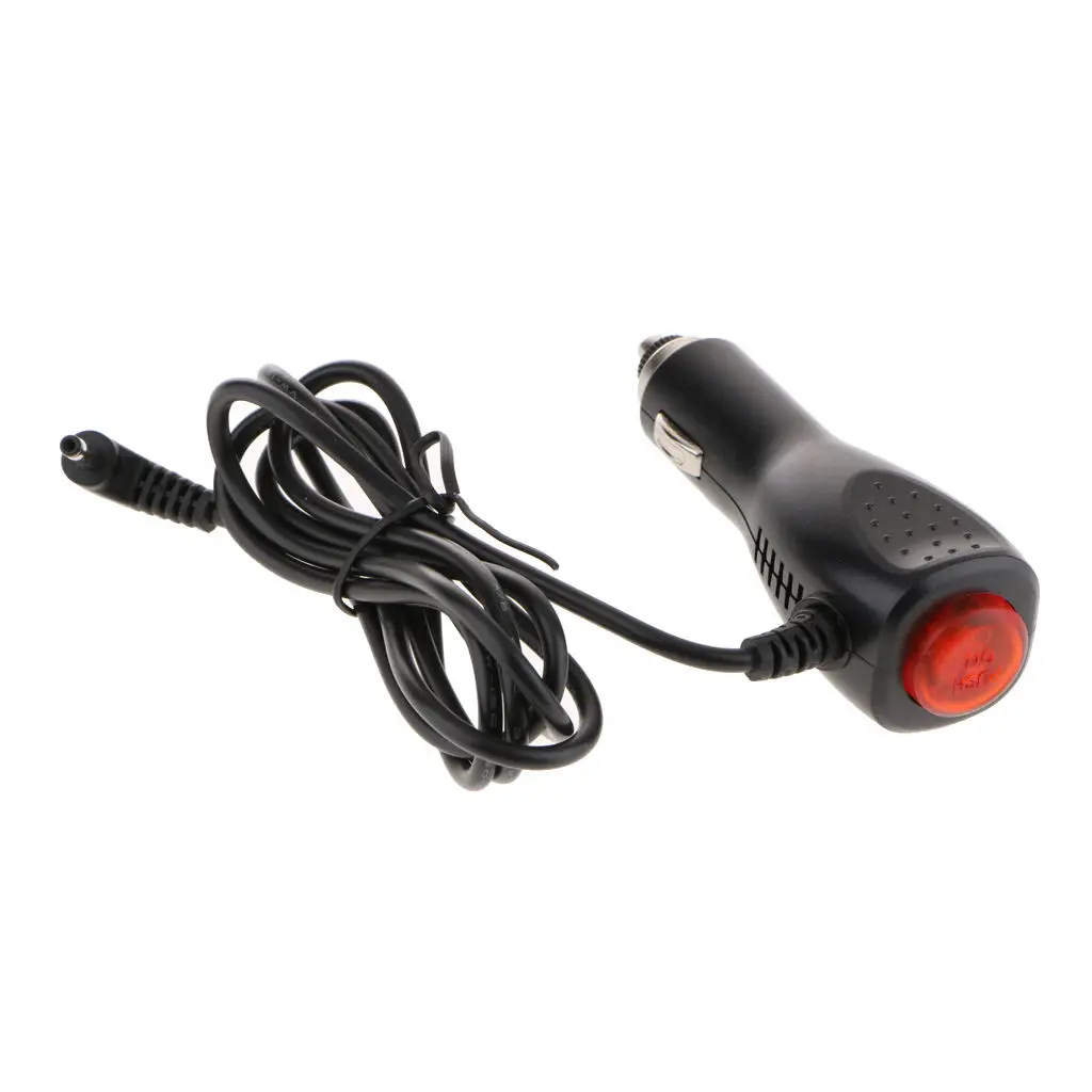 12V 3.5mm Car Truck Round Charger Plug GPS Cable With Push Button Toggle