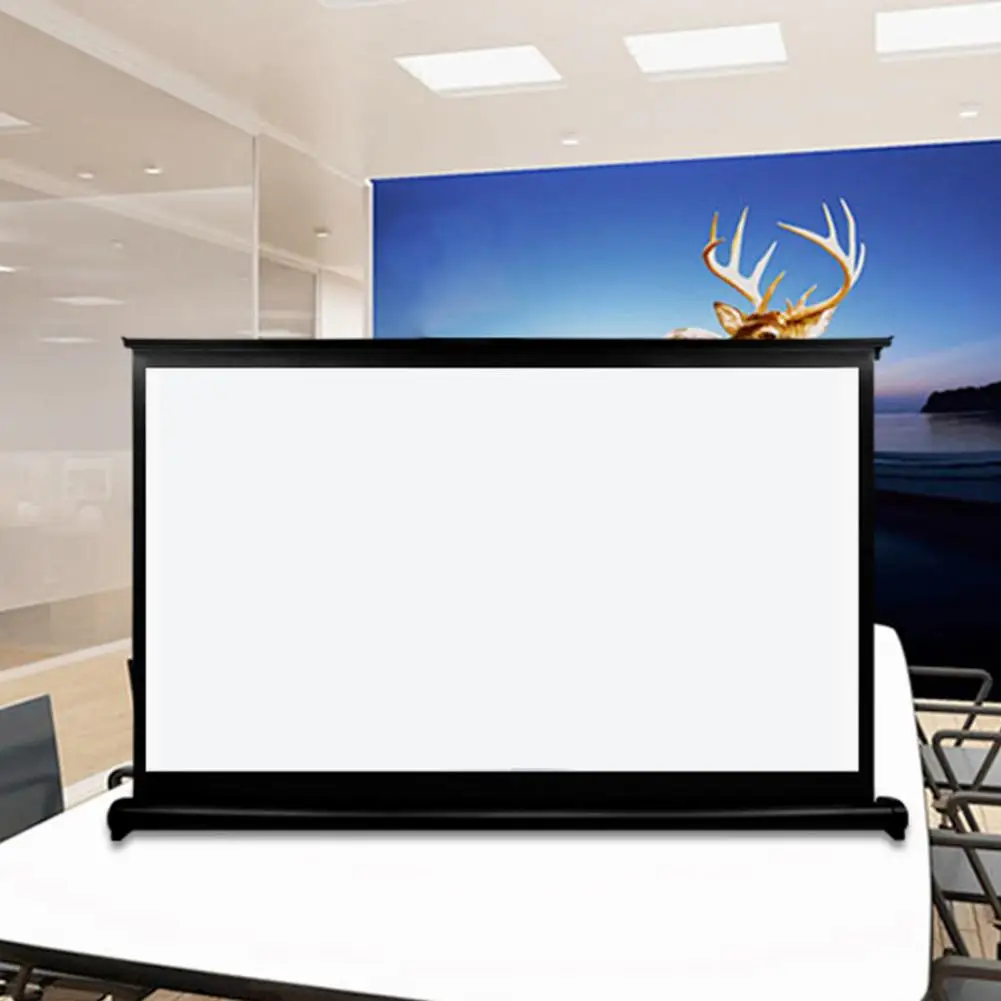 Foldable 16:9 Polyester Projector Screen - 60 Inch, Practical Design for Travel, H60Q High Quality 2021 Description Image.This Product Can Be Found With The Tag Names Computer cleaners, Computer Office, Projector screen