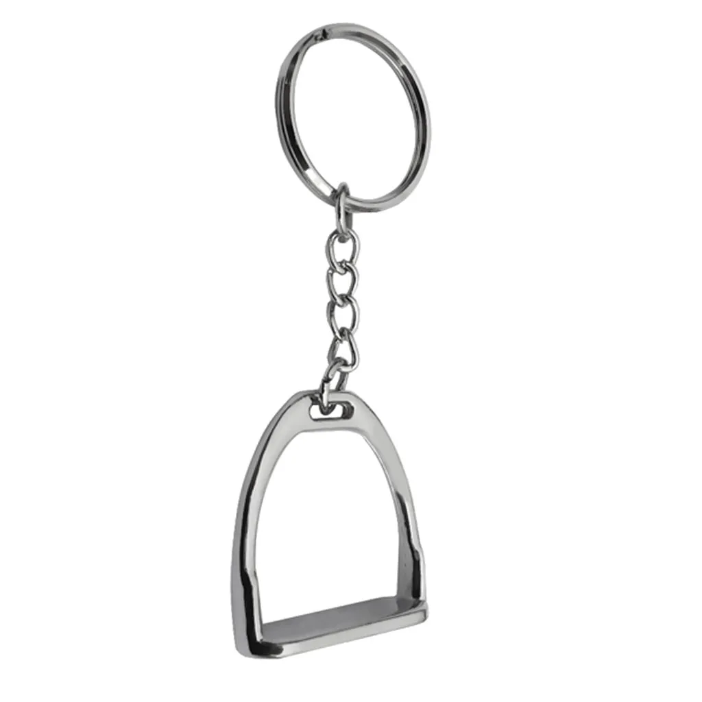 Zinc Alloy Keychain Key Ring Stirrup Men Business Bags Women Handbags Decoration Outdoor Horse Riding Equipment Supplies