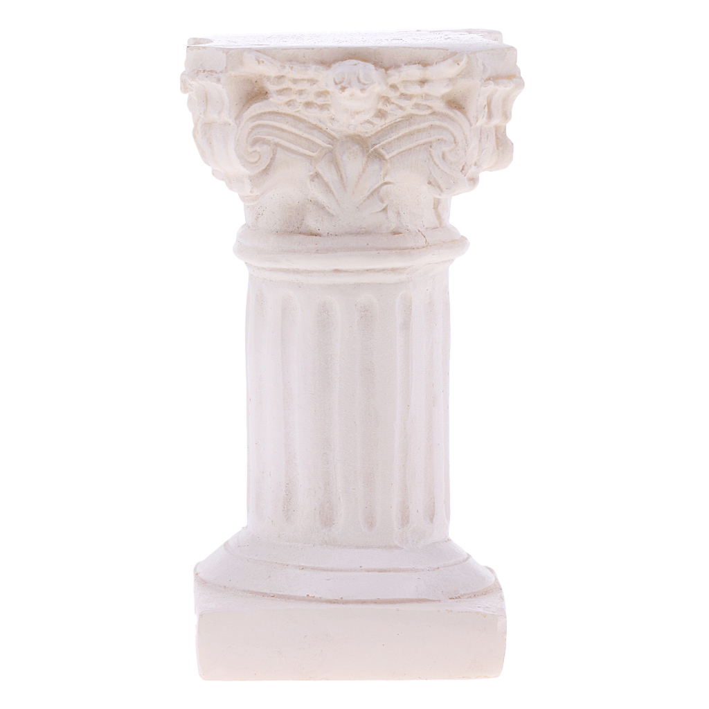 Resin Roman Column Pillar Model Statue Miniature for Sandplay Sand Table Game Kits Garden Yard Diorama Scenery Layout Accessory