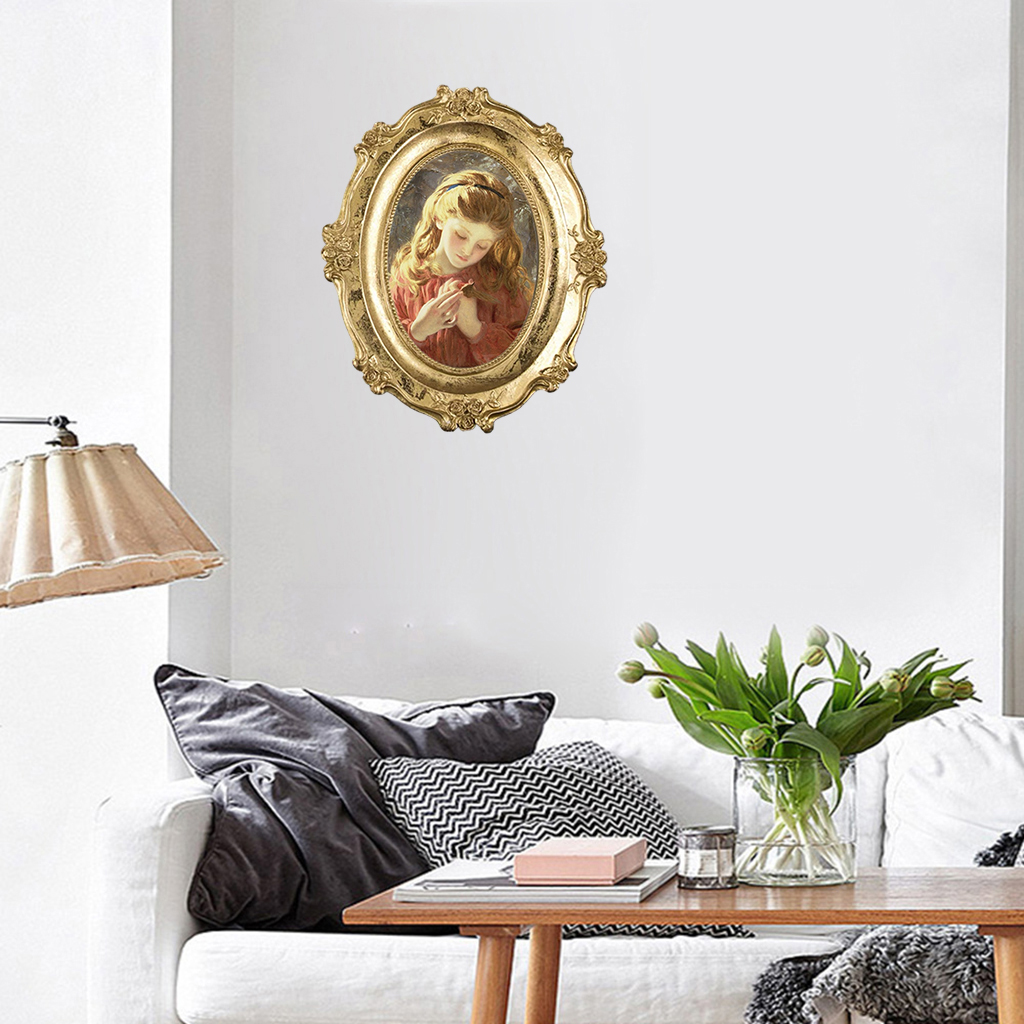 Photo Frame Decorative Ornament Decoration Gold Classic Holder for Living Room Home Decor Bedroom Bathroom Movie Theater